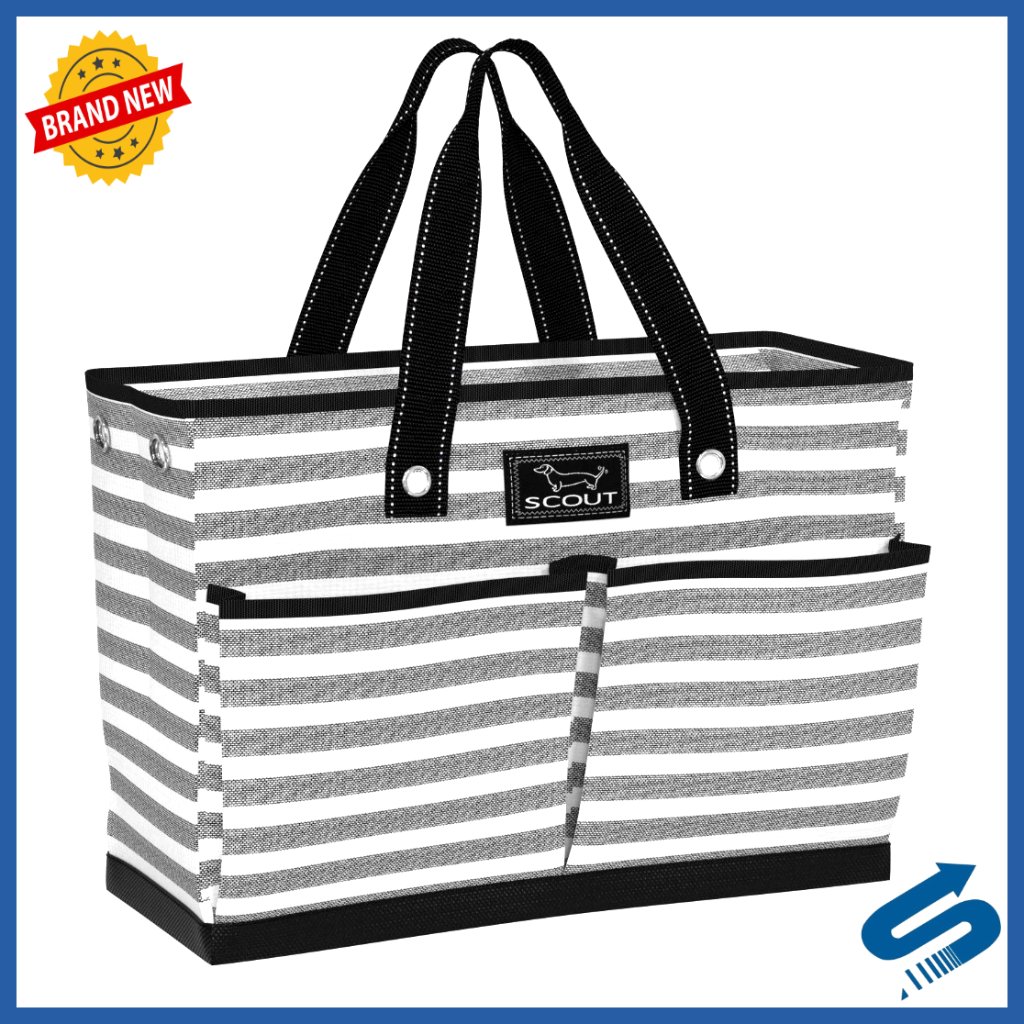 Large Utility Tote Bag With 5 Pockets Water-Resistant Organizer Work Bag